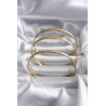 316L Çelik Gold Renk Ajda Model 65 mm Kadın Bileklik