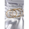 316L Çelik Gold Renk Ajda Model 65 mm Kadın Bileklik