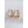 Pirinç Gold Renk İçi Boş Gül Küpe