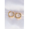 316L Çelik Gold Renk Model Halka Küpe