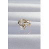 Pirinç Gold Renk Zirkon Taşlı Damla Earcuff Küpe