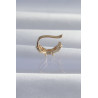 Pirinç Gold Renk Zirkon Taş Kaplama Earcuff Küpe