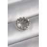 316L Çelik Gümüş Renk Zirkon Taşlı Yaprak Model Tragus Piercing