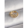 316L Çelik Gold Renk Zirkon Taşlı Ay Yıldız Model Tragus Piercing