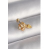 316L Çelik Gold Renk Zirkon Taşlı Sallantı Kalp Detay Tragus Piercing