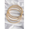 316L Çelik Gold Renk 4'lü 60 mm Ajda Model Kadın Bilezik