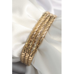 316L Çelik Gold Renk 60 mm Burma Ajda Model Kadın Bileklik