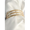 316L Çelik Gold Renk 65 mm Burma Ajda Model Kadın Bilezik