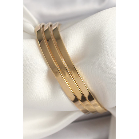 316L Çelik Gold Renk Ajda Model 60 mm Kadın Bilezik