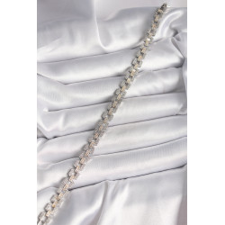 Pirinç Mix Renk Zirkon Taşlı Zincir Model VIP Seri Kadın Bileklik