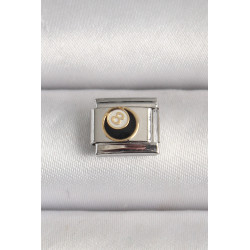 316L Çelik Gümüş Renk 8 Ball İşlemeli Nomination Charm