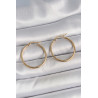 316 Çelik Gold Renk 27 mm Halka Model Kadın Küpe