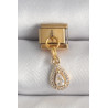 316L Çelik Gold Renk Sallantı Damla Zirkon Taşlı Nomination Charm