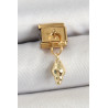 316L Çelik Sallantılı Deniz Kabuğu Model Gold Renk Nomination Charm