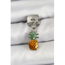 316L Çelik Sallantılı Ananas Model Gümüş Renk Nomination Charm