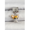 316L Çelik Gümüş Renk Chihuahua Köpek Model Nomination Charm
