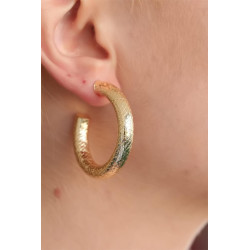 Halka Gold Metal Bayan Küpe