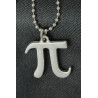 Pi Sayısı Tasarımlı Metal Erkek Kolye
